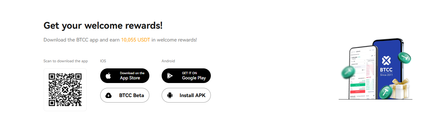 Download the BTCC App for iOS and Android